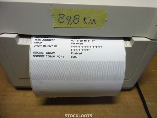 TOSHIBA B-EV4D-TS14-QM-R NETWORK USB Thermal 108mm Label Printer 89.8 KM + PSU - Afbeelding 2 van 4