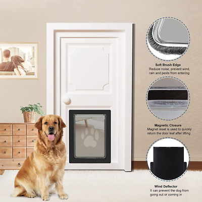 Doggie Door CEESC Extra Large Cat Door 4-Way Locking Pet