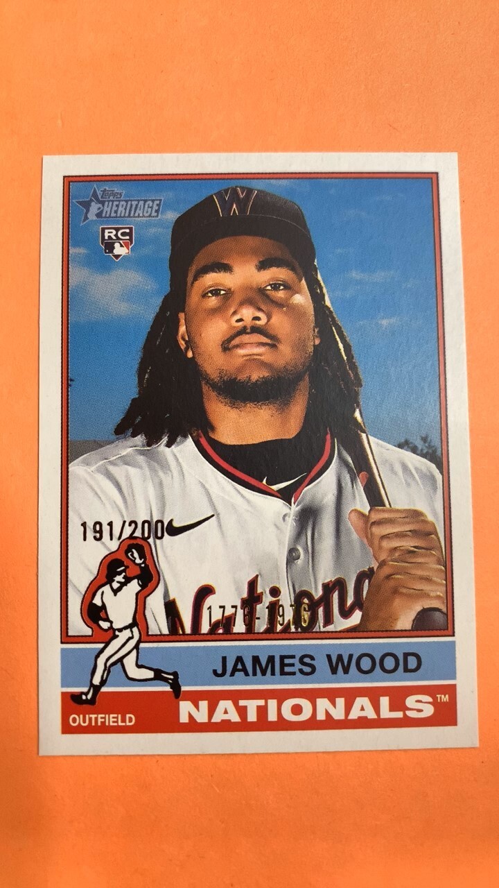 2025 Topps Heritage - James Wood #231 Bicentennial /200 (RC)