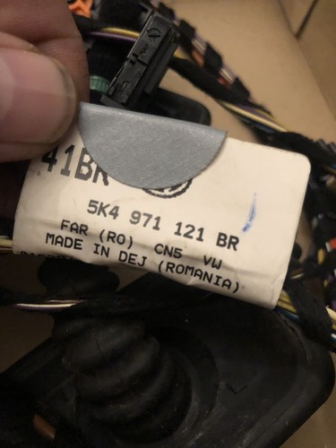 Juego de cableado Golf MK6 09-12 para puerta de pasajeros 5K4971121BR nueva pieza genuina - Imagen 2 de 3