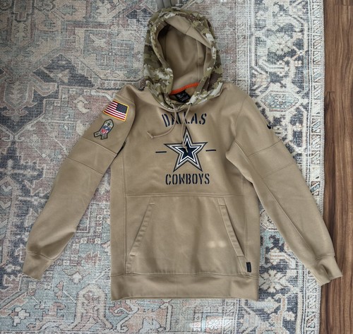 Nike NFL Dallas Cowboys Salute To Service On Field Sweatshirt Hoodie Mens S
