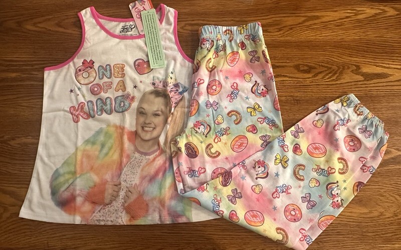*NWT* Nickelodeon JoJo Siwa Pajamas PJ Girls Youth size 10/12 Tank Pants