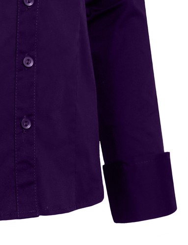 NE PEOPLE Damen 34 Farben Basic Tailored Langarm Button Down Shirt [NEUT04] - Bild 18 von 231