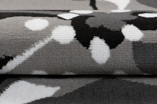 Modern Robust Teppich Kurzflor Wohnzimmerteppich Grau 80 120 220 300cm - Bild 101 von 102