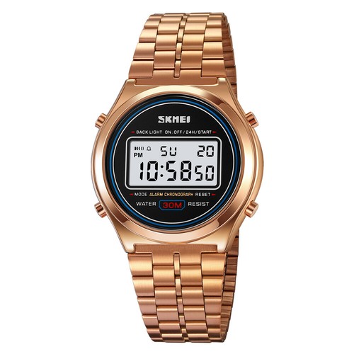 Mens Business Quartz Watch Stainless Steel Waterproof Digital Date Alarm Watches - Picture 18 of 18