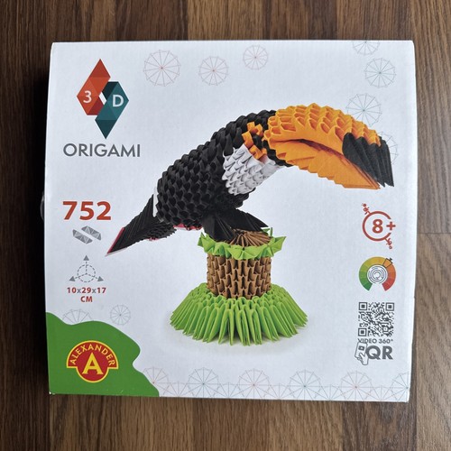 Alexander Origami 3D Origami Tukan schöner 3D Vogel Papier Skulptur 752 Teile