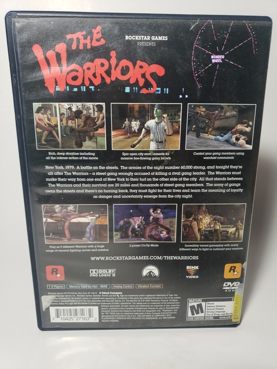 The Warriors (Sony PlayStation 2, 2005) PS2, No Manual! Good