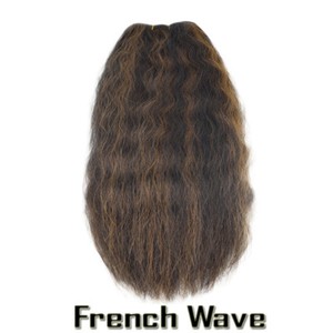 14 French Wave Full Head 100 Human Hair Weaves Wefts Extensions