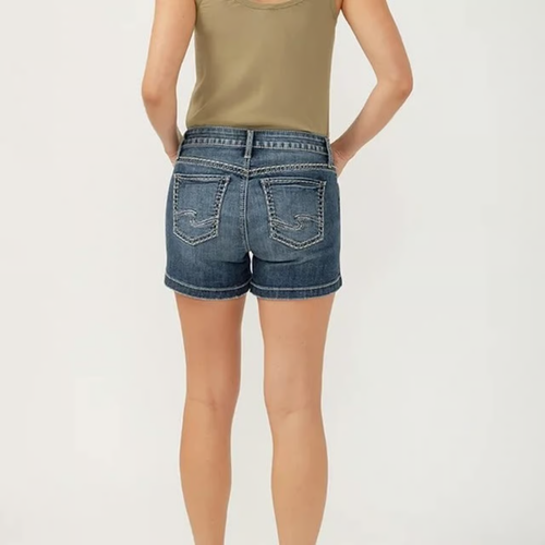 Pantalones Cortos Denim Silver Jeans Co. Elyse Ajuste Cómodo Nuevos con Etiquetas 20W - Imagen 4 de 7
