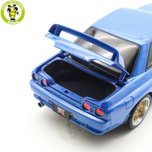 1/18 Nissan Skyline GT-R R32 V-SPEC II Autoart 77415 Blue Diecast Model Car - Picture 14 of 16