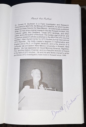 UFOs AND THE MURDER OF MARILYN MONROE Paperback Book ~ Donald R Burleson SIGNED - Picture 2 of 2