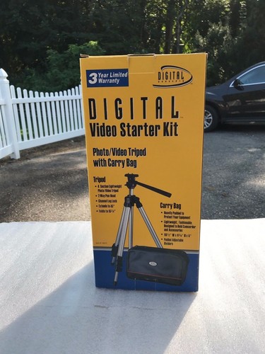 DIGITAL CONCEPTS TRIPOD VIDEO & CAMERA Starter Kit Extends to 45" Folds to 15" - Picture 1 of 3