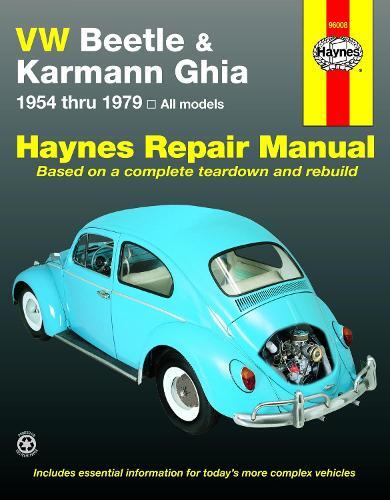 Volkswagen VW Beetle & Karmann Ghia (1954-1979) Haynes Repair Manual (Tascabile)