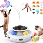 New ListingPawtners Interactive Cat Toy: 4 in 1 Automatic Interactive Kitten Toys for In.