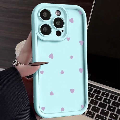 Funda de teléfono para iPhone 16 Pro Max 15 14 13 12 11 corazón a prueba de golpes suave TPU cubierta - Imagen 20 de 22