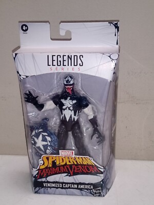 MARVEL LEGENDS VENOMIZED CAPTAIN AMERICA~SPIDER-MAN MAXIMUM VENOM