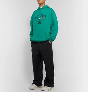 balenciaga teal hoodie