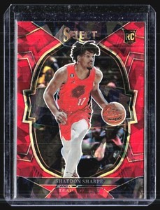 2022-23 Panini Select - Concourse Red Ice Prizm #71 Shaedon Sharpe (RC)