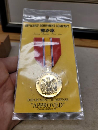 National Defense Service Medaille neu im Paket US Marine Corps USMC eloxiert voll - Bild 8 von 13