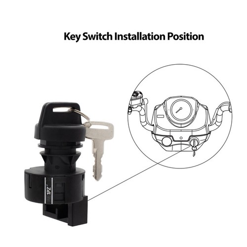 4 Position Ignition Key Switch 4016058 For Polaris RZR 400 570 800 900 2012-2022 - Picture 8 of 12