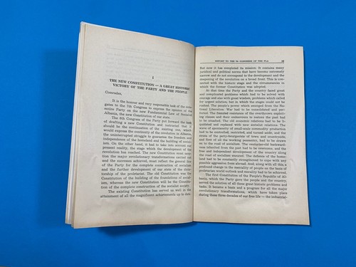 OLD ALBANIA BOOK-ENVER HOXHA-REPORT SUBMITED 7th CONGRESS PLA-1976-COMUNISM TIME - Picture 6 of 15