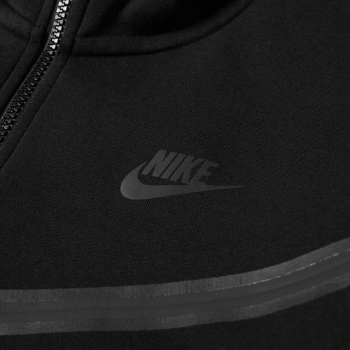 Nike Mens Tech Fleece Jacket Mens Size MEDIUM - Black/Black - New With Tags✅ - Picture 4 of 5