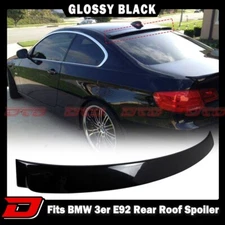 2007-2013 Fit For BMW 3-Series E92 2D Coupe A Rear Roof Spoiler Painted Black