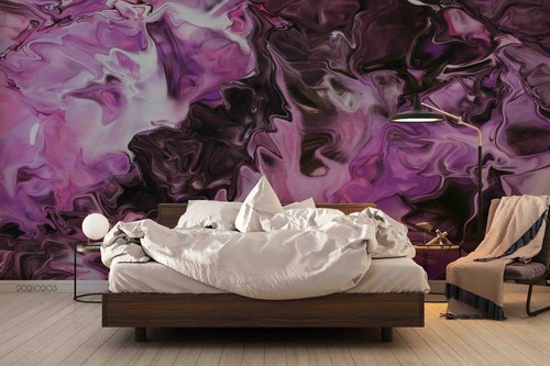 Papel pintado textura fluida abstracta 3D mural desmontable autoadhesivo 78 - Imagen 2 de 4