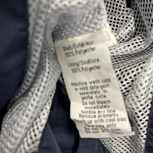 North End Sport Mens Windbreaker Jacket SIze Medium Navy Blue White - Picture 7 of 8
