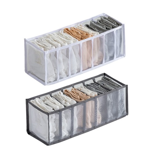 6/7/9/11 Clothes Organiser Wardrobe Storage Box Clothing Drawer Divider Mesh - Picture 19 of 40
