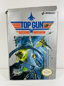 Top Gun: The Second Mission NES Juego Nintendo Original CAJA Completo Manual CIB