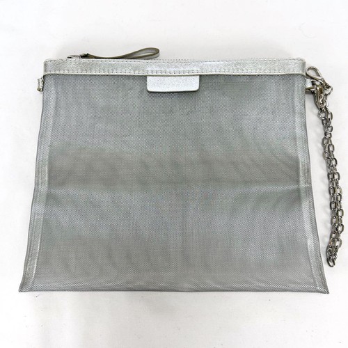 Anteprima Intreccio White Silver Tote Bag with Pouch PVC From Japan - Picture 7 of 10