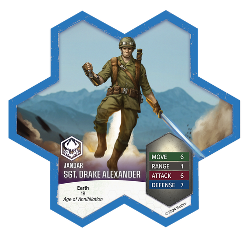 Heroscape: Sgt. Drake Alexander Miniatur Promo Renegade Spiele Tabletop Brett - Bild 2 von 3