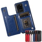 Leather Flip Wallet Card Holder Cover Case For Samsung S22 S23FE S24+ S25 Ultra