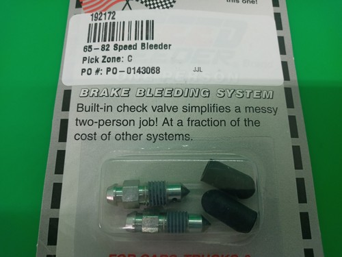1965-1982 Corvette Brake Bleeder Valves Speed Bleeder - Brake Bleeding System - Imagen 5 de 10
