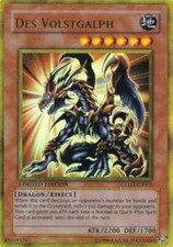 YUGIOH Des Volstgalph - GLD2-EN002 Gold Rare Limited Edition - LP