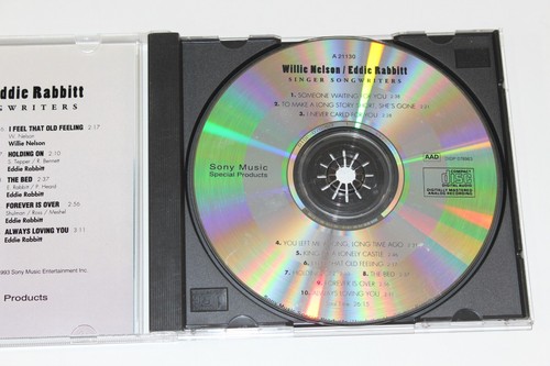Willie Nelson Eddie Rabbit Singer Songwriters CD Oop Disc Music Audio 1993 21130 - Picture 10 of 20