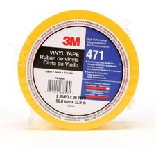 3M Vinyl Tape 471 2 in x 36 yd Yellow 1 Roll Yellow Floor Tape Paint Alternative