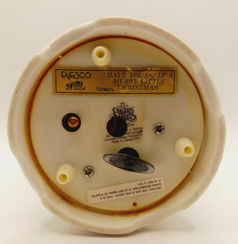 Globo de nieve musical Precious Moments NAVIDAD OSO Y RENO 5,5" - Imagen 6 de 9