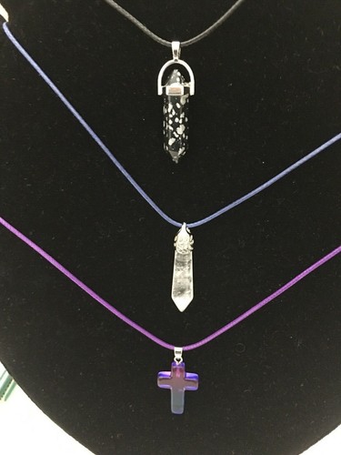 Quarzstein Halsketten mit austauschbaren Ketten - US-VERKÄUFER - #64 - Bild 9 von 14