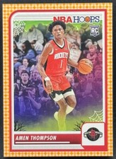 2023-24 Panini NBA Basketball Haunted Hoops Amen Thompson Orange Rookie SP