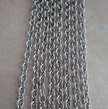 5 feet 4mm wide cable chain stainless steel hypoallergenic anti tarnish