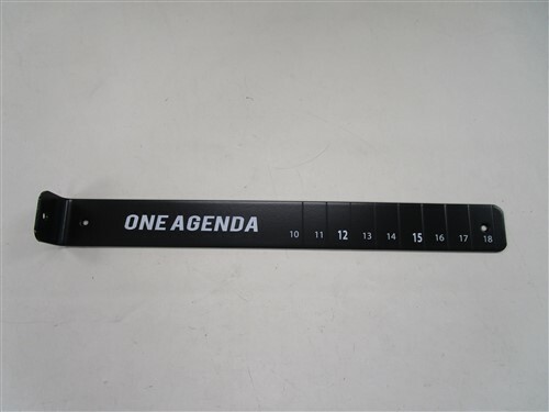 LEGEND ONE AGENDA BLACK ALUMINUM FISH RULER 18 1/2" MARINE BOAT - Picture 1 of 7