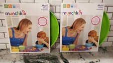Munchkin Multi 4 Plates BPA Free For Kids 6m Pack of 2 total of 8 plates