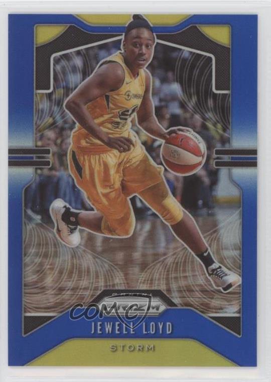 2020 Panini Prizm WNBA Blue Prizm 15/149 Jewell Loyd #27
