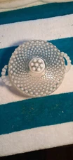 Vintage hobnail covered dish