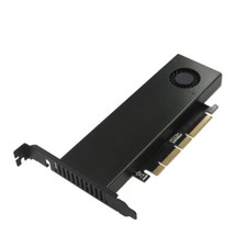 NGFF M.2 NVME SSD TO PCI E X4 3.0 M B Key Adapter Card with Fan Case Cooler