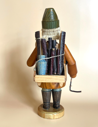 2 Vintage Erzgebirge German Incense Smokers Figurines of a Fisherman and Hiker - Picture 19 of 24