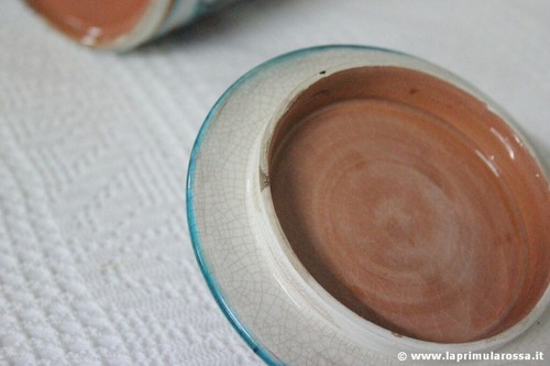 BARATTOLO IN CERAMICA VINTAGE FAENZA LUIGI SANTI VASO ANNI 60 SCATOLA - Foto 5 di 5