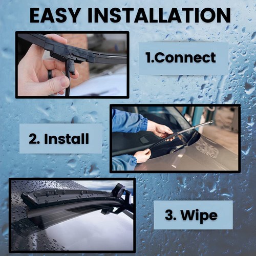 Wiper Blades for Audi A8 D4 2010 2011 - 2017 Pair of 26" + 21" Front Windscreen - Picture 11 of 11